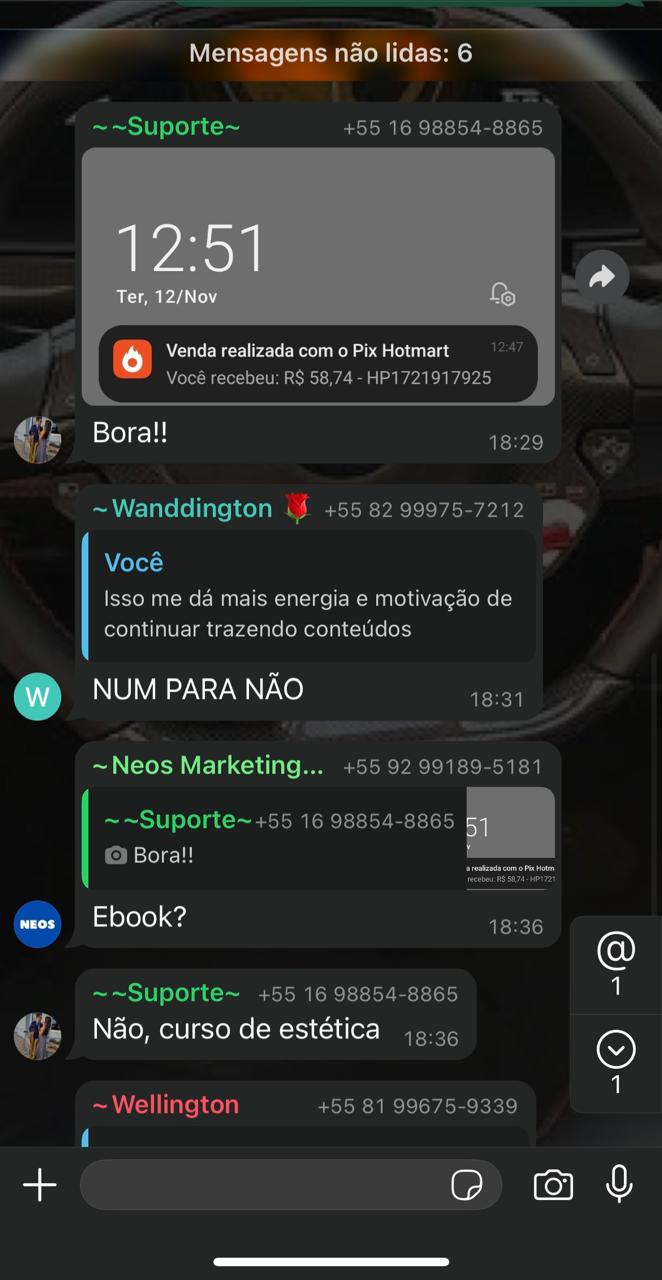 Print de resultado de aluno 12