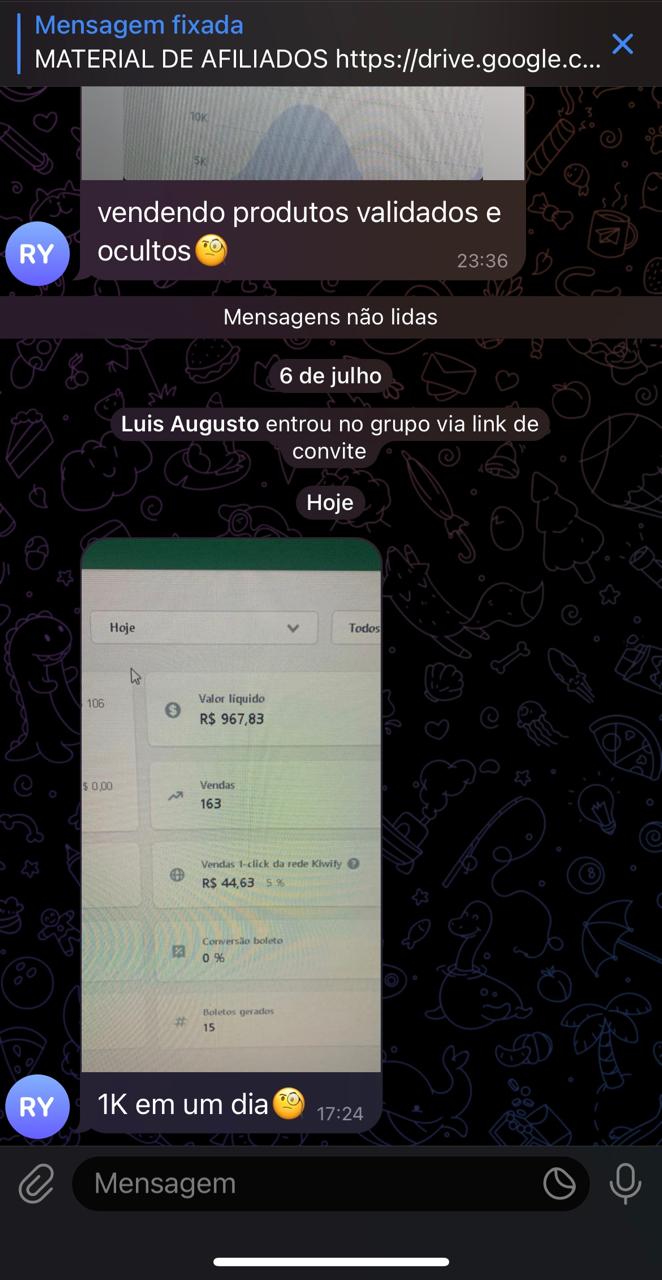 Print de resultado de aluno 9